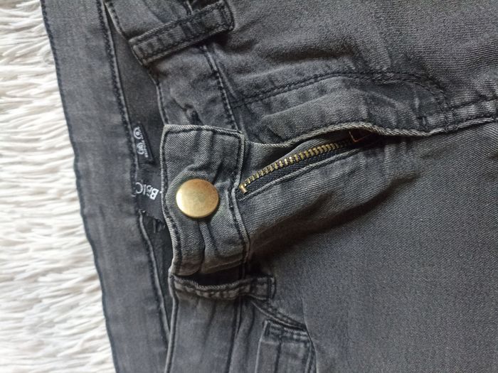 Jeans noir délavé femme taille S/36 #b.a_BASIC - photo numéro 4