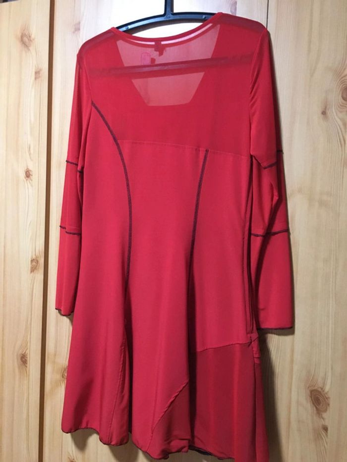 Robe rouge neuve avec étiquette de chez glamz en taille 42. - photo numéro 2