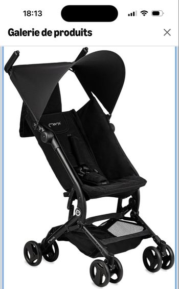 Poussette canne avec le sac à dos de rangement