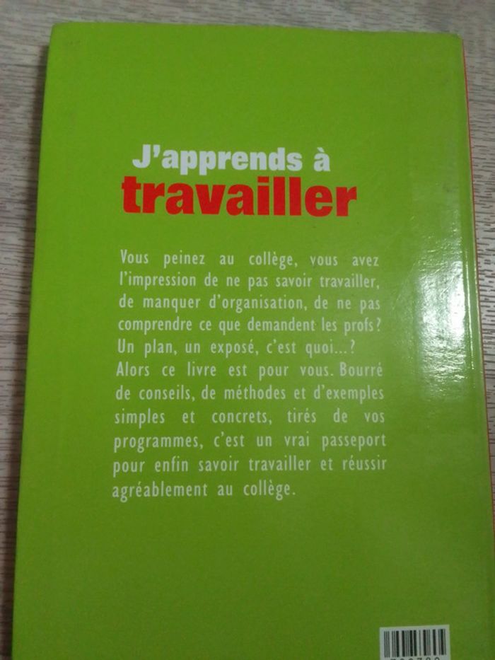 J'apprends à travailler collège - photo numéro 3
