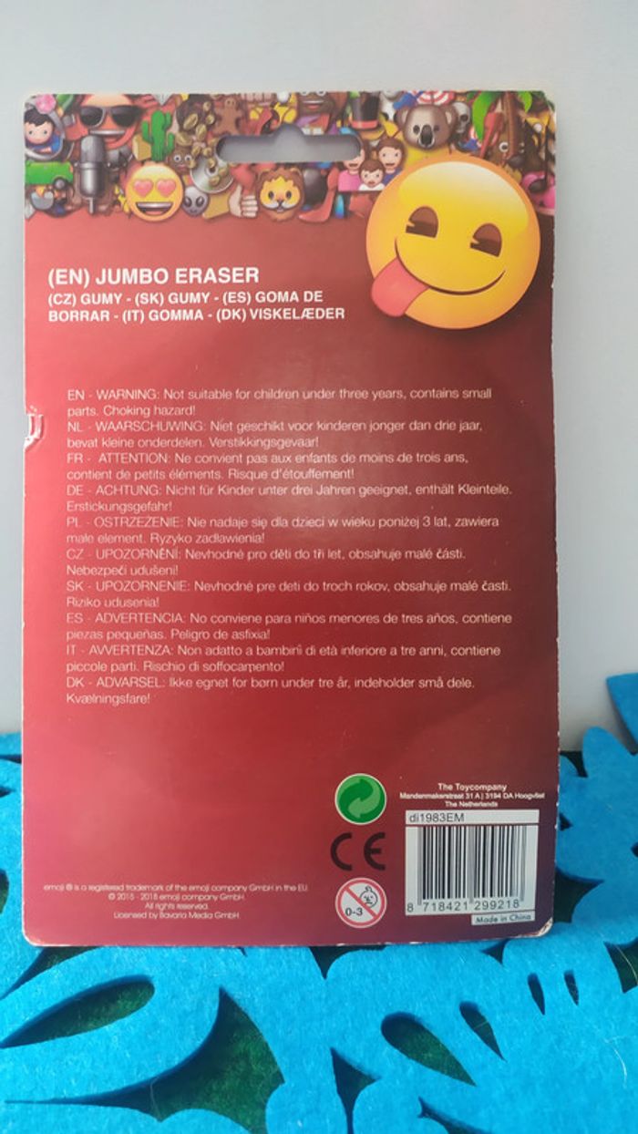 gomme neuve '' emoji licorne '' - photo numéro 2