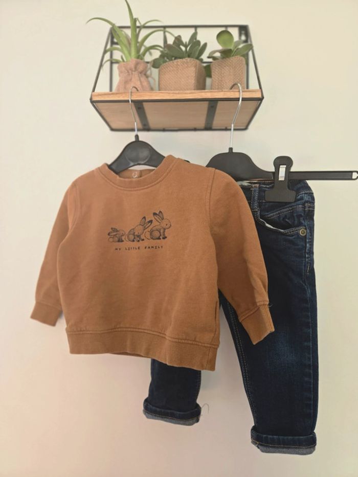 Ensemble pull et jean / Kiabi et Zara 18 mois 👦