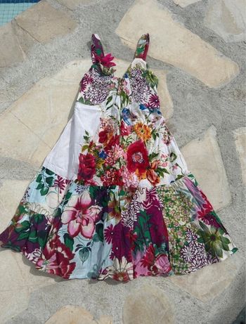 Robe Classic tricot fleurie taille s