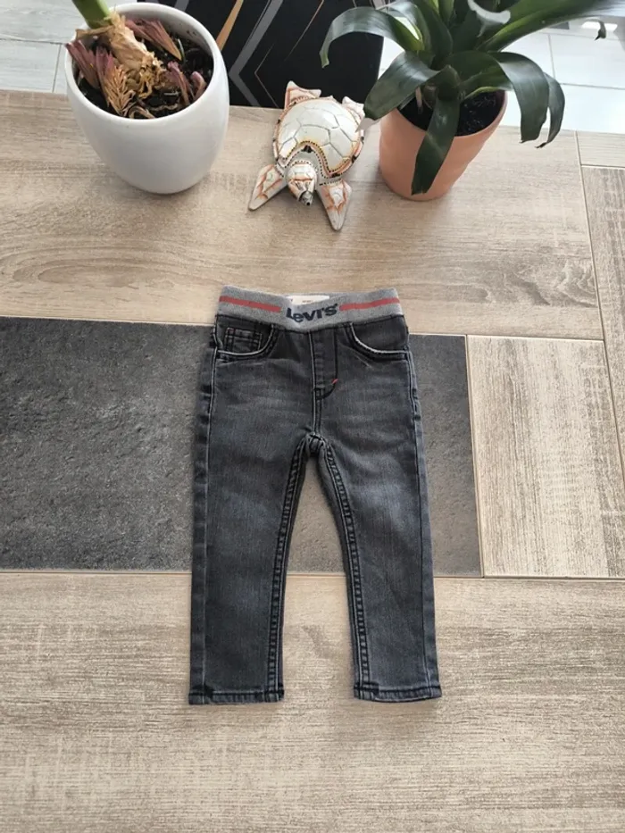 Pantalon jean coupe skinny garçon 12 mois 80cm Levi's - photo numéro 2