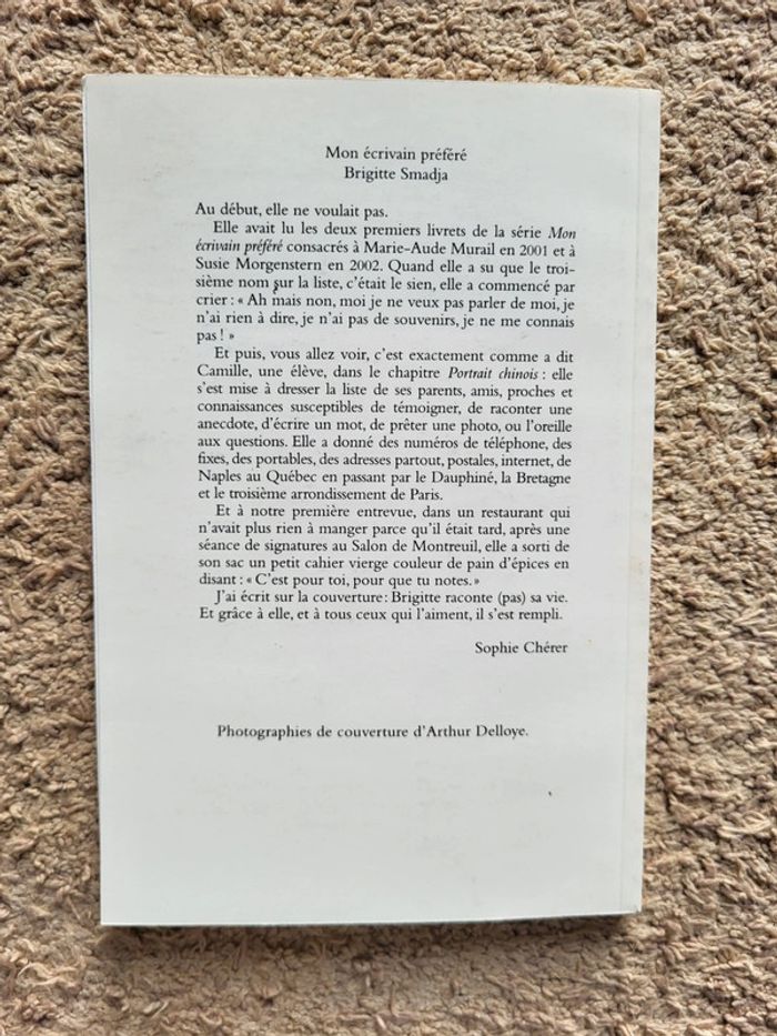 Lot 2 livres Mon écrivain préféré – Marie Desplechin & Brigitte Smadja – École des Loisirs - photo numéro 9