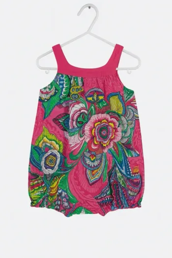 Combishort colorée à motifs fleuris – Desigual – 18 mois