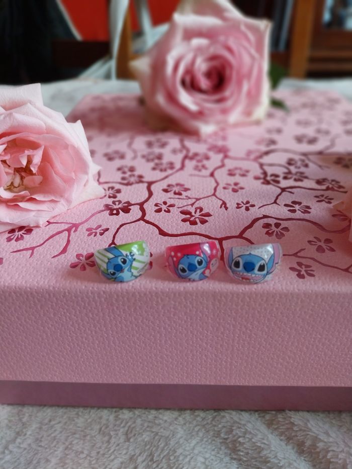 Lot de 3 bagues stitch pour 2e neufs