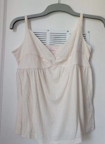 Haut beige bretelles