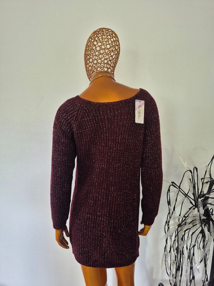 Pull Femme Bordeaux Taille Unique - photo numéro 2