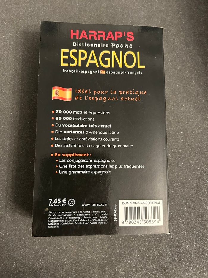 Dictionnaire poche Harrap's espagnol : espagnol-français, français-espagnol - photo numéro 2