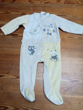 Pyjama velours, tex baby, 9 mois