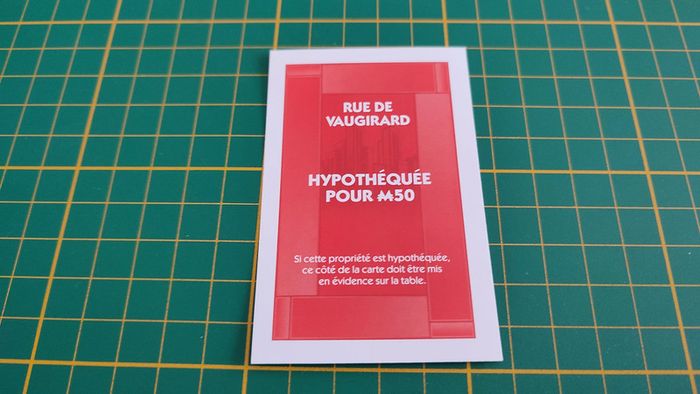 Titre de propriété Rue de Vaugirard pièce jeu de société Monopoly parties rapides Hasbro #C25 - photo numéro 2