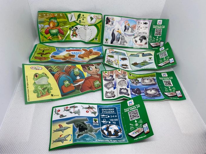 Lot de 7 natoons différentes séries kinder surprises figurine animaux - photo numéro 6
