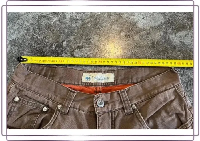 Short jean marron homme WindRiver 32x30 Pantaloncini carpentiere uomo Zimmermannsshorts Herren - photo numéro 4