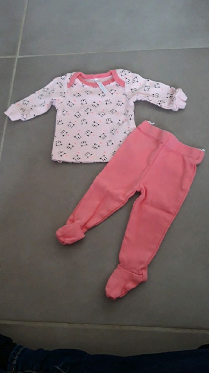 Pyjama/ensemble bébé fille 0-1 mois - photo numéro 2