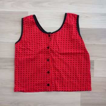 Débardeur femme rouge à bretelles C&A taille S