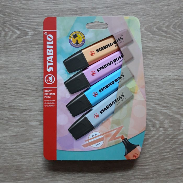 Lot de 4 surligneurs Pastel Stabilo NEUF - photo numéro 1