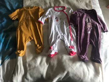 3 pyjamas fille 3 mois