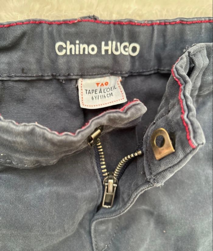 Chino garçon bleu marine - photo numéro 2