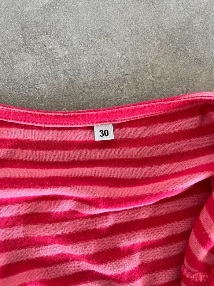 Tee-shirt fille rose - photo numéro 4