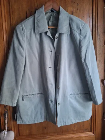 Veste vintage vert pastel chic