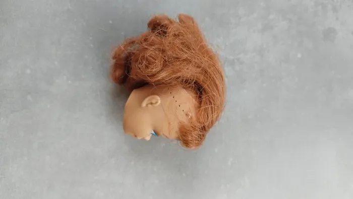 Tête barbie vintage rousse - photo numéro 2