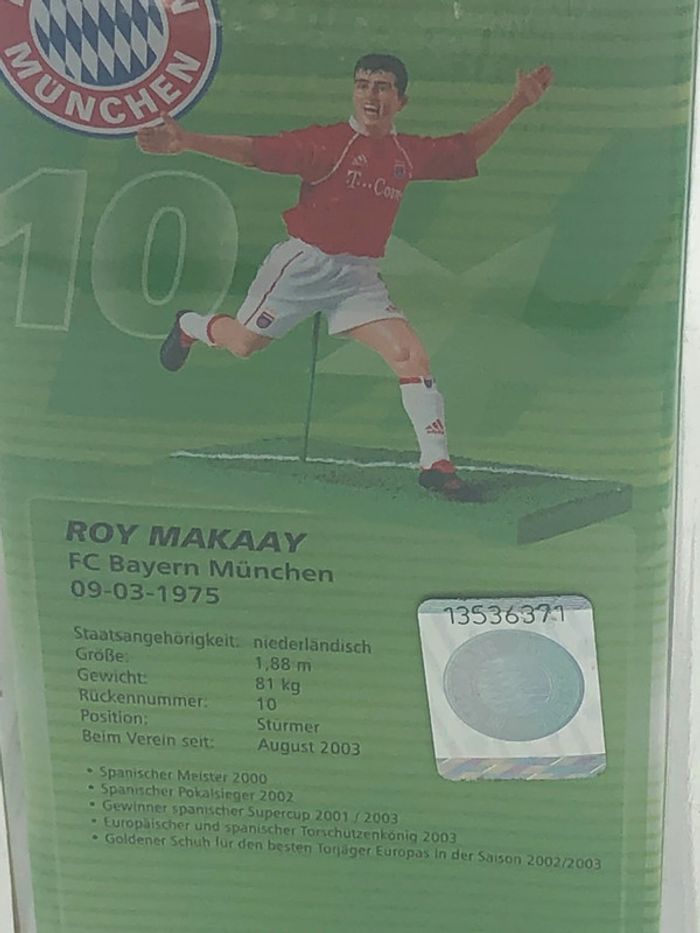 Figurine de collection Football Roy Makaay bayern de Munich 3-D Stars neuf - photo numéro 9