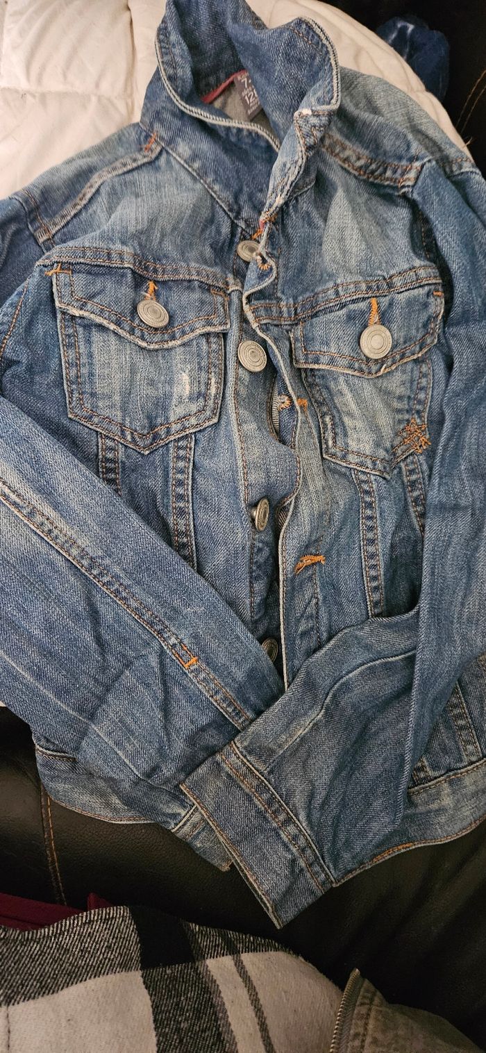 Veste jeans 7 8 ans - photo numéro 3