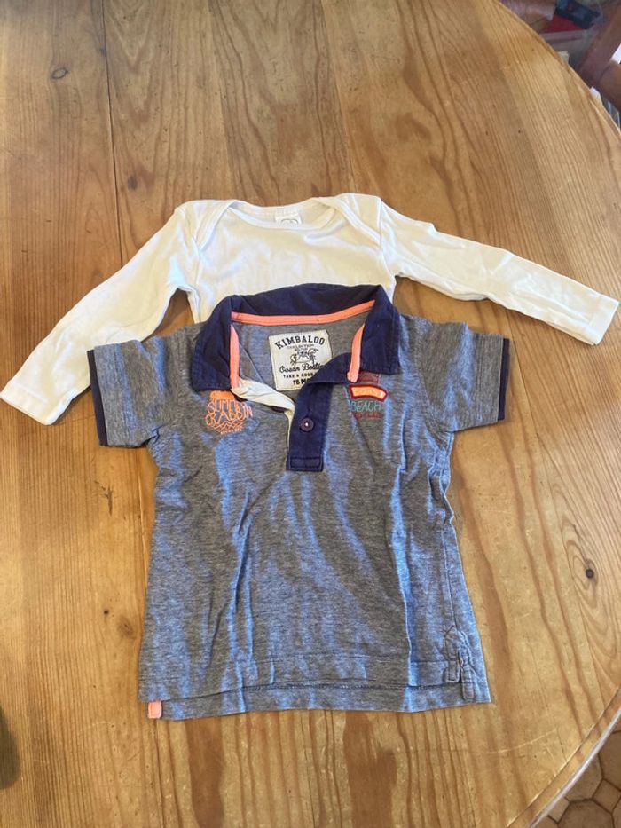 T-shirt bébé 18 mois lot de 2