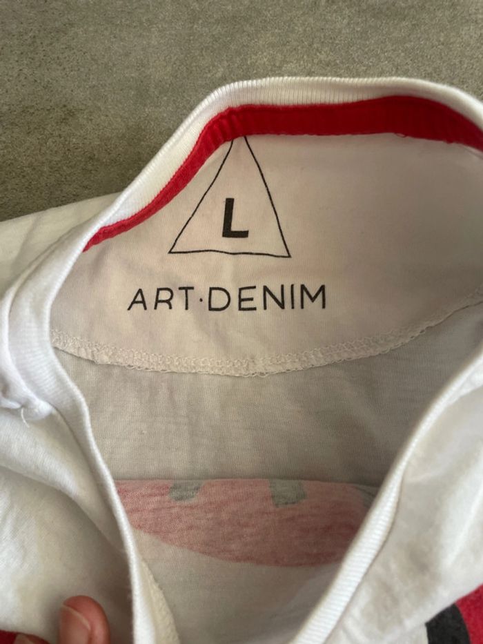 T-shirt Art denim - photo numéro 4