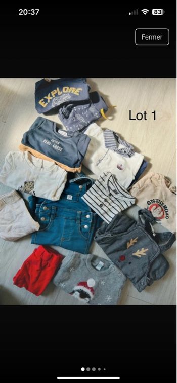 Lot vêtements 3 mois
