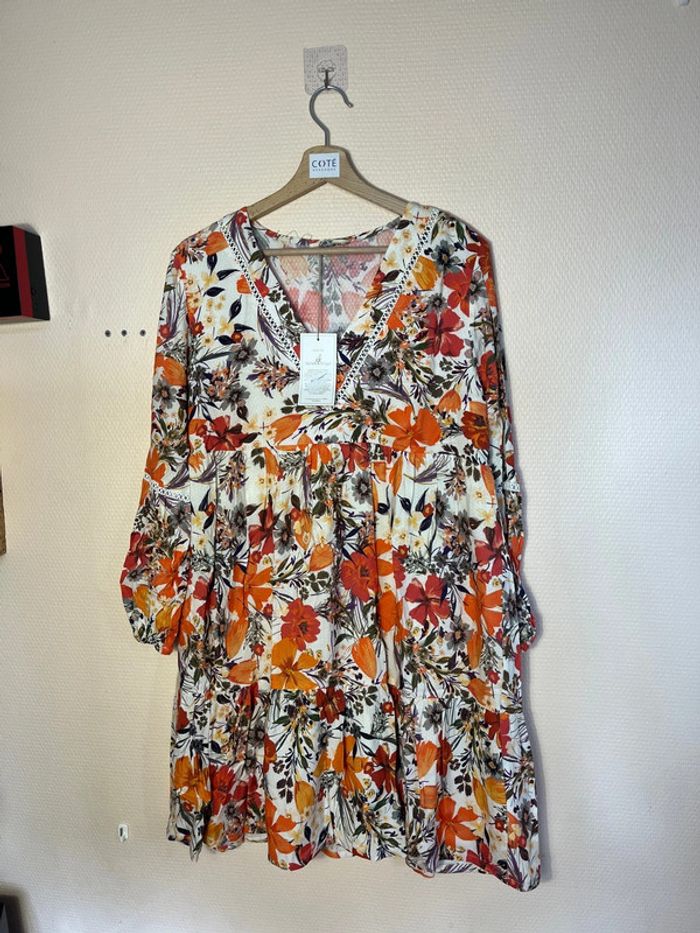 Robe à imprimés champêtre - Taille L