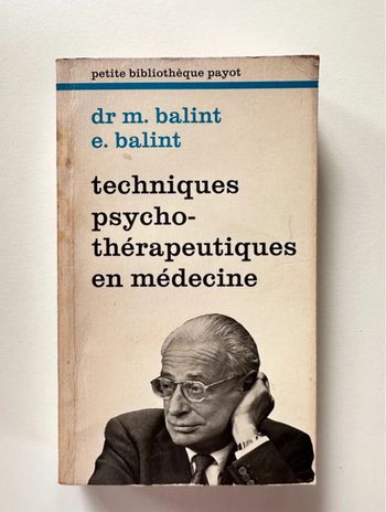 Livre - Technique psychothérapeutiques en médecine
