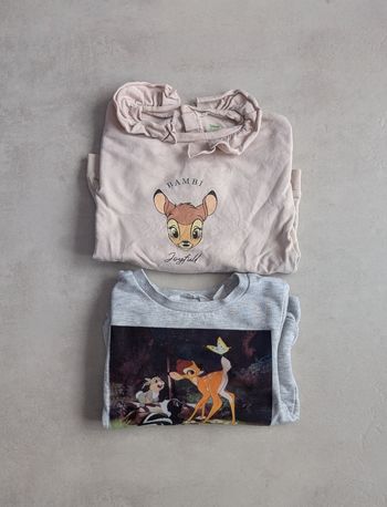 Lot de 2 pulls Bambi 
