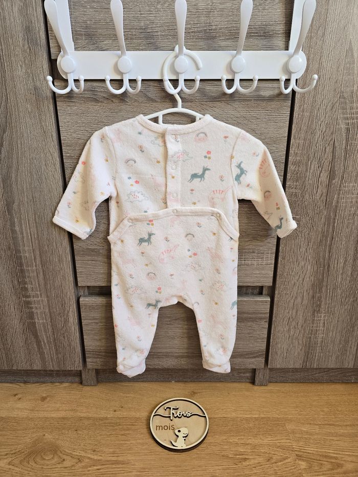 Vêtement Bébé Fille - Pyjama Licorne/ Dino - Kiabi - 3 mois / 56-62cm - photo numéro 6