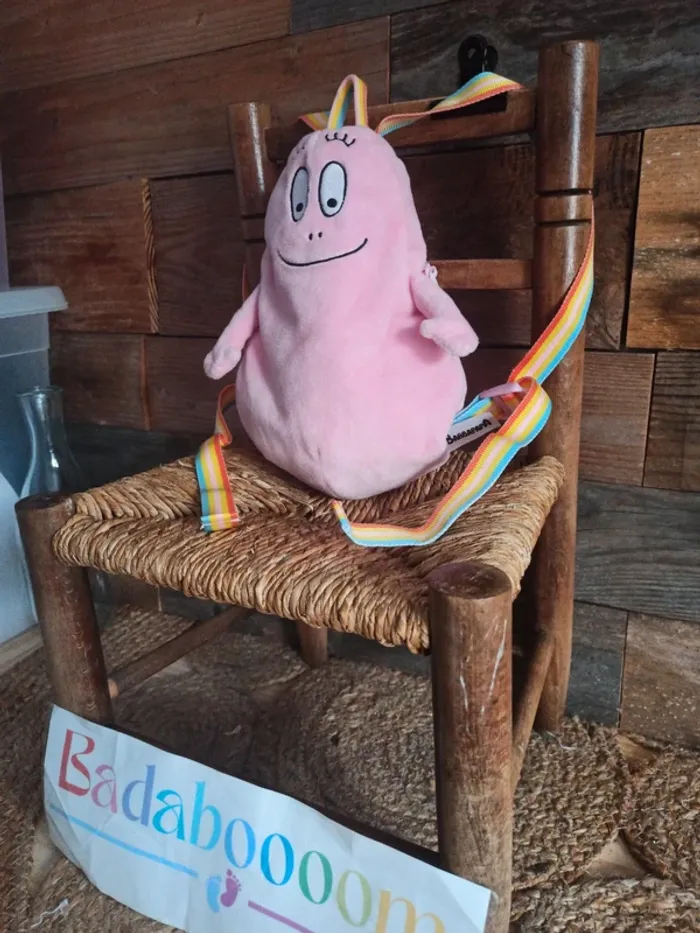 Peluche sac a dos Barbapapa tbe - photo numéro 2