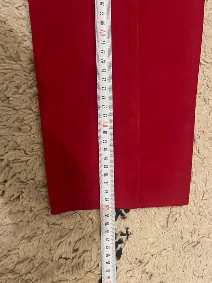 Pantalon rouge femme neuf - photo numéro 12