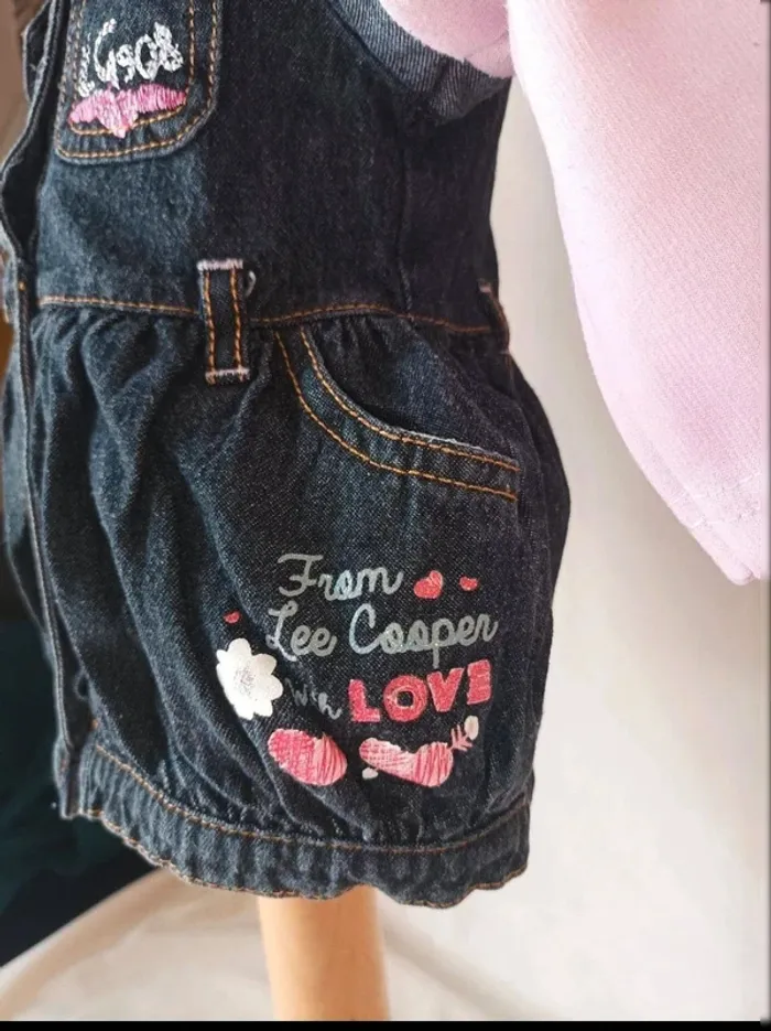 Jolie robe en jean Lee Cooper fille 3 mois - photo numéro 2