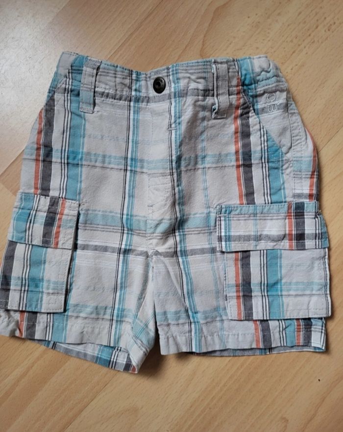 Ensembles 3 pièces Obaïbi bermuda T-shirt chemise 6 mois 67cm - photo numéro 6