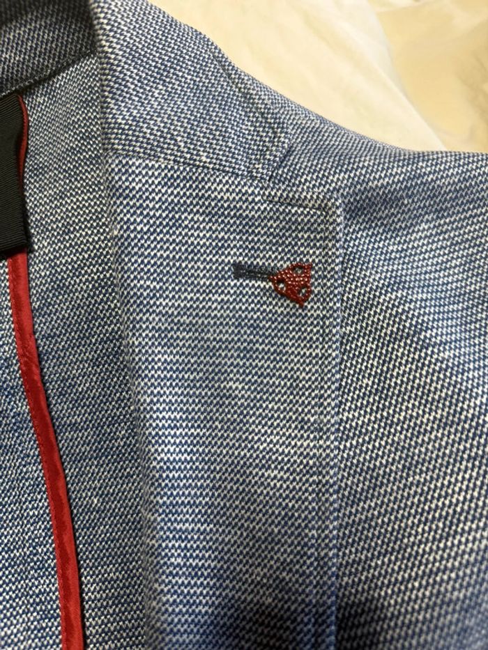 Roy robson - Blazer en lin, Bleu chiné, taille 50 - photo numéro 6