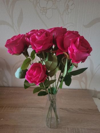 Bouquet de roses artificielles