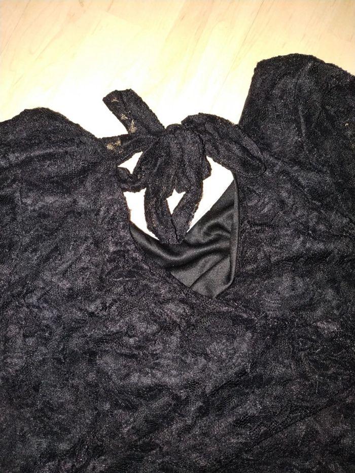 Pull Lady Blush taille S noir avec dentelle - photo numéro 6