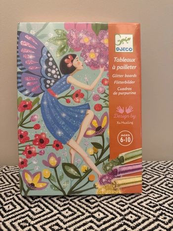 Djeco - Coffret créatif "Tableau à pailleter "La douceur des fées"