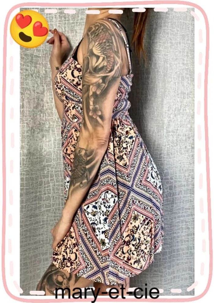 SOLDÉ - Robe d’été à fines bretelles taille 38 - H&M - photo numéro 4