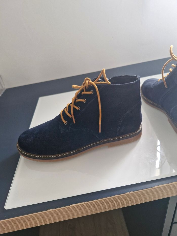 Chaussures montante bleu foncé - photo numéro 5