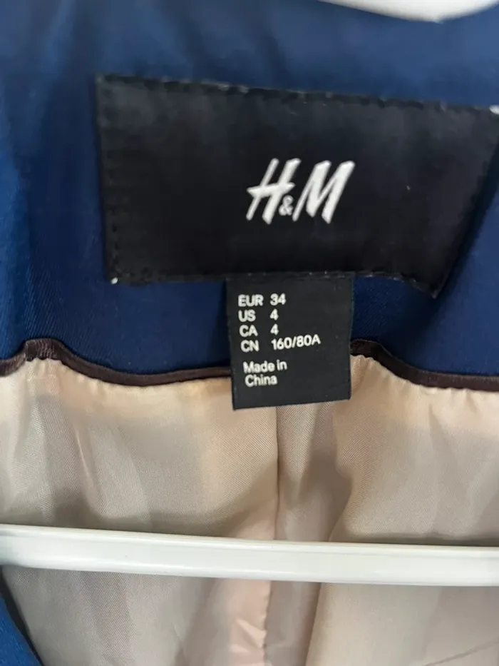 Trench bleu femme H&m - photo numéro 2