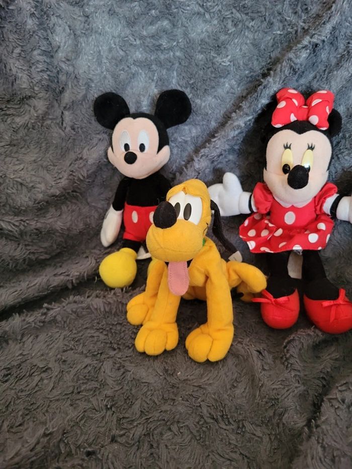 Peluche mickey/minnie et pluto - photo numéro 3