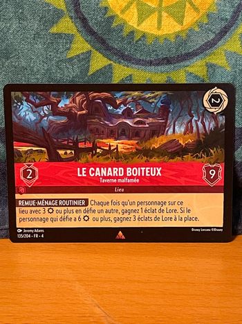 Carte Lorcana - Le Canard Boiteux : Taverne malfamée - 135/204 - FR - 4