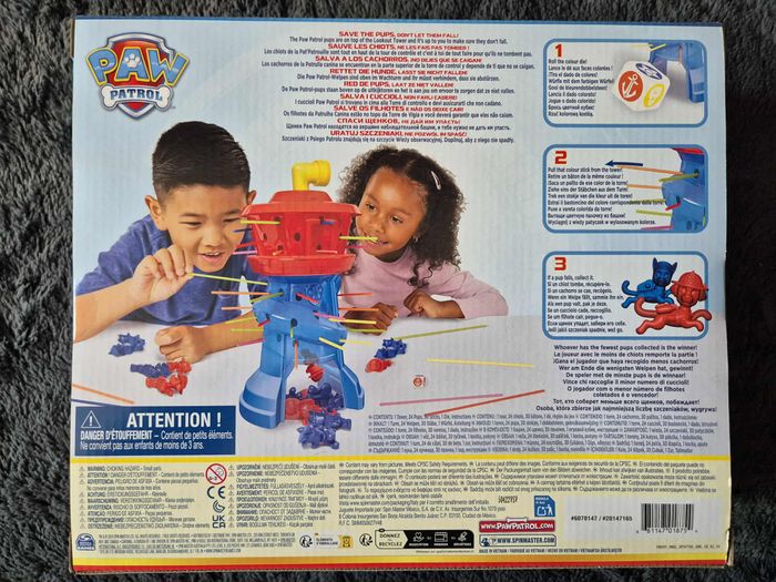 Paw Patrol - Pat Patrouille - Dropple Jeu de Société ouistiti  - Jeu D'Adresse avec Tour & Bâtonnets - photo numéro 3