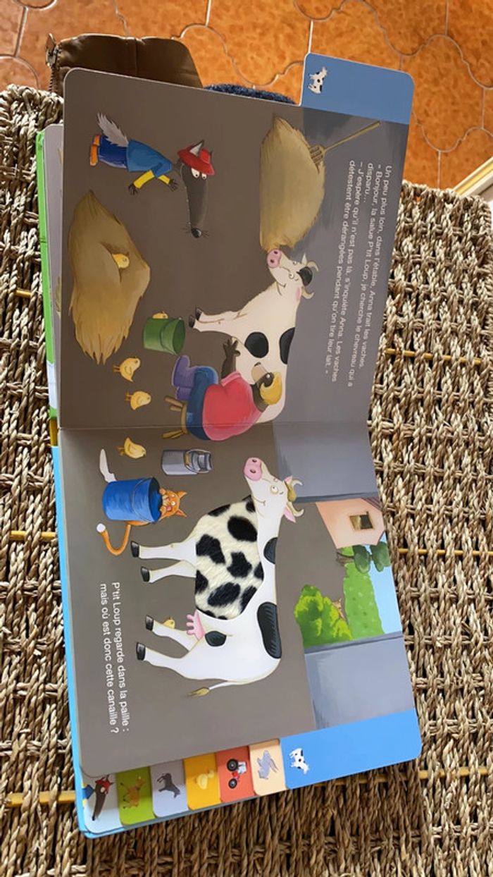 Livre à toucher P’tit Loup à la ferme - Verbaudet - photo numéro 4